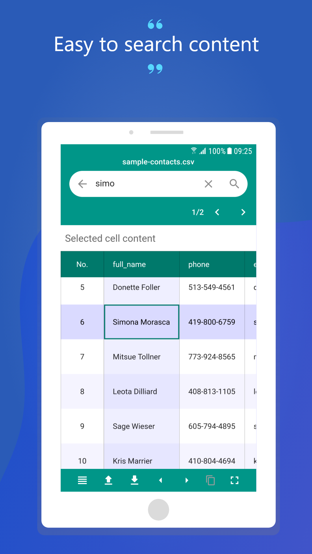 Smart csv viewer gallery image