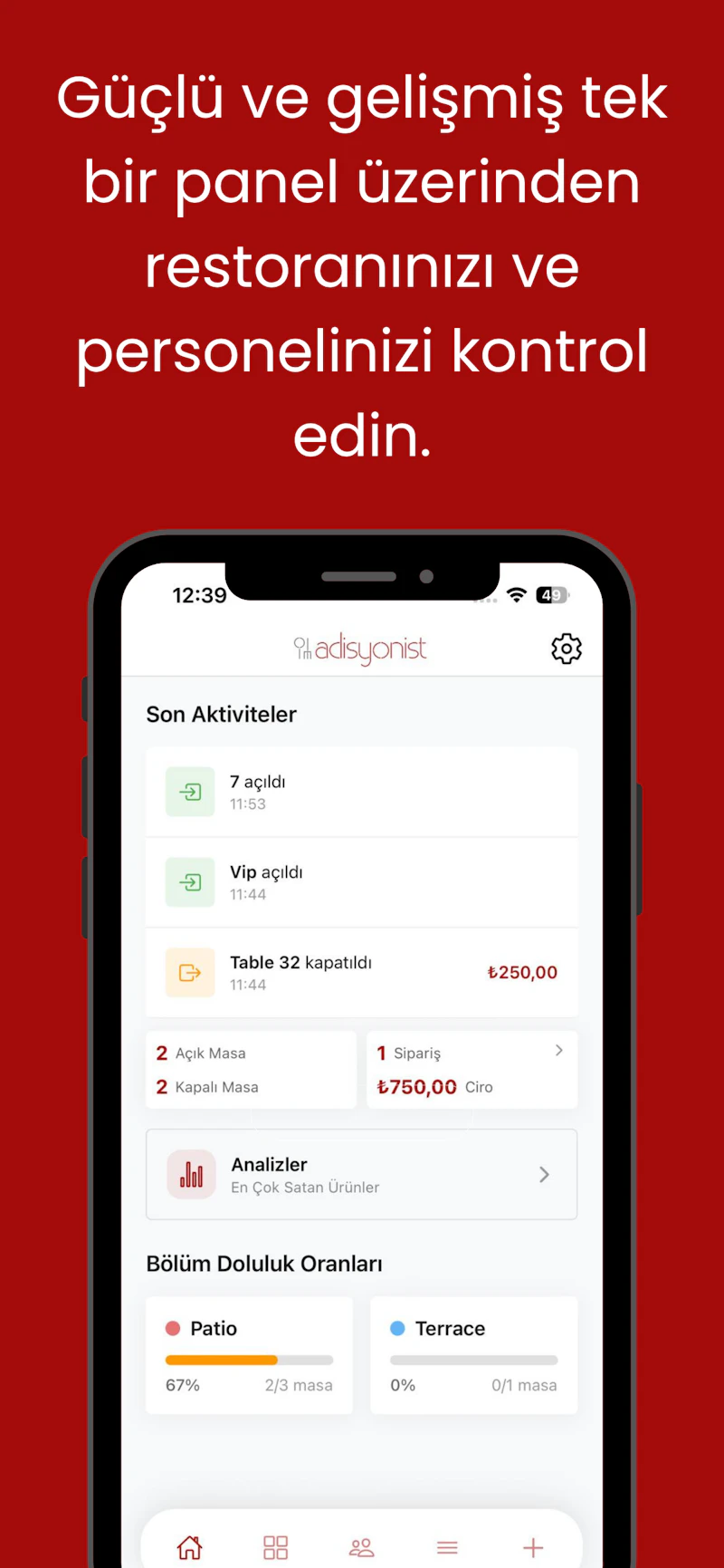 Ücretsiz Adisyon,Kafe & Restoran Yazılım screenshot 2