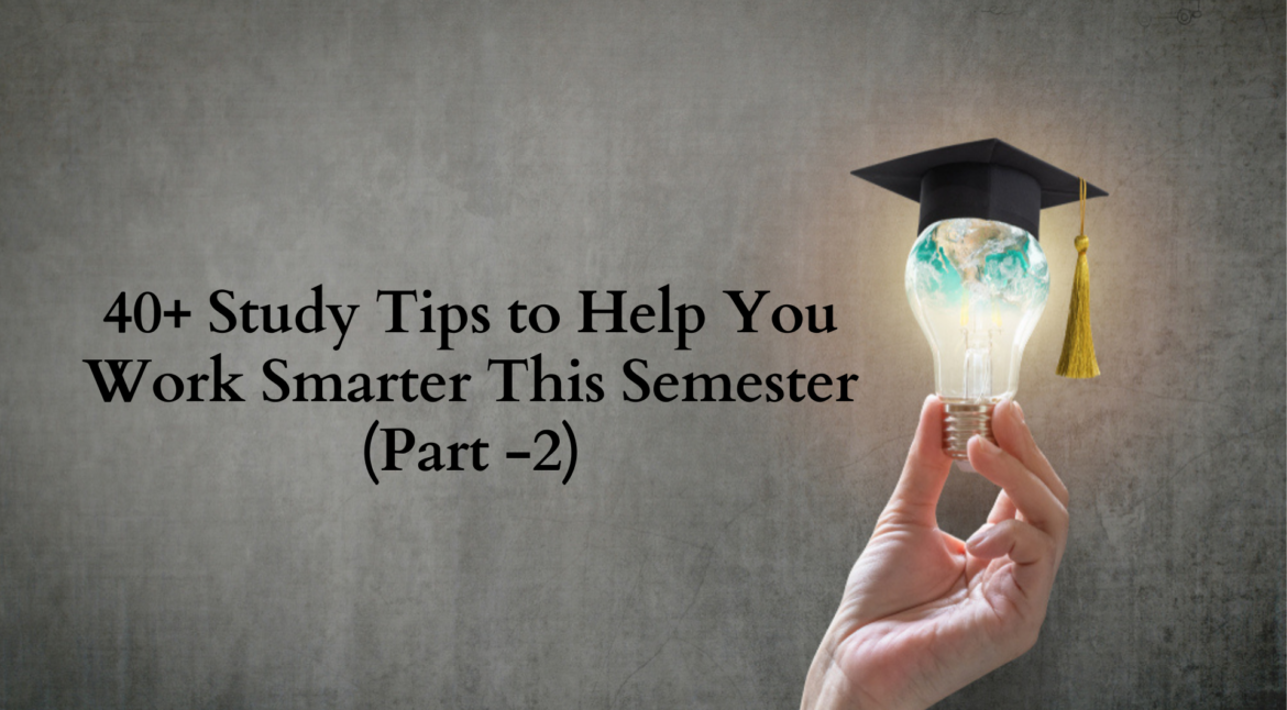 Tips to Help You Work Smarter  Semester