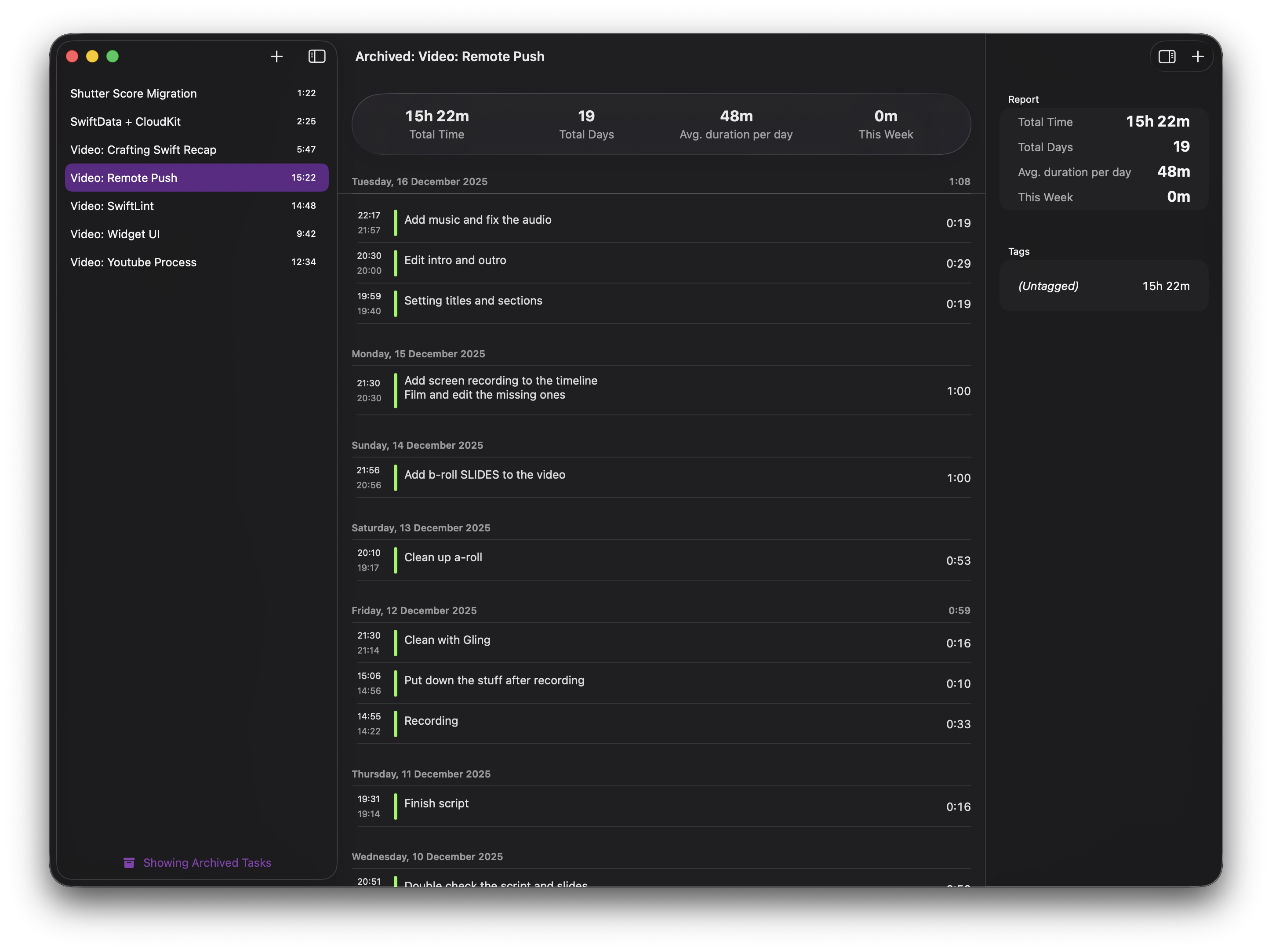 Chronia - Time Tracker - Screenshot 4 showing product features and functionality