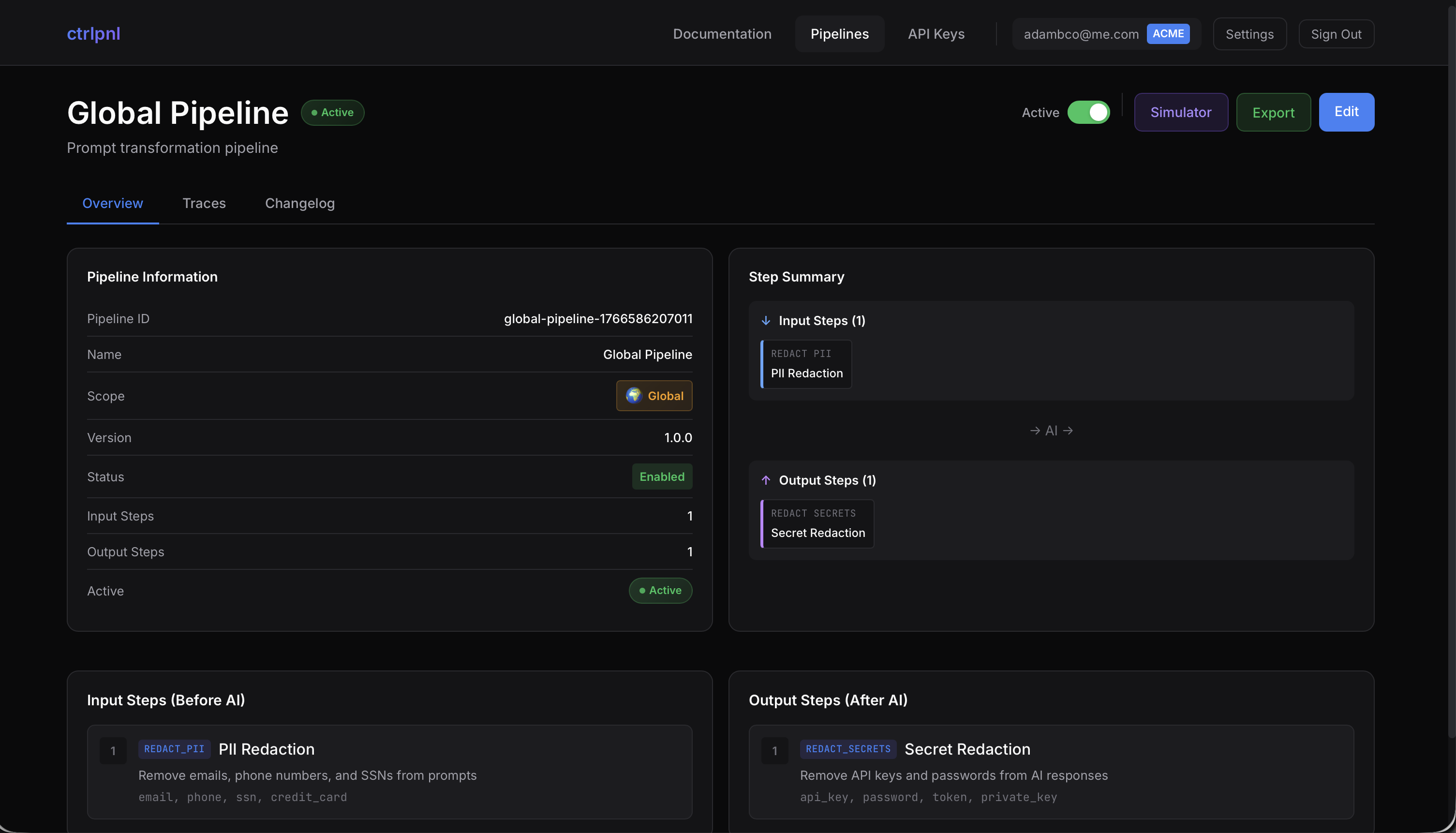 ctrlpnl.ai - Screenshot 3 showing product features and functionality