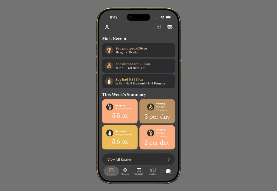 Diario del latte: alimentazione del bambino - App APP AMPION per il viaggio di alimentazione per bambini per nuovi genitori media 7