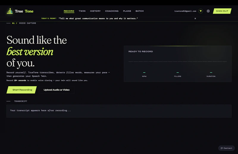 TrueTone — Speak With Confidence screenshot 1