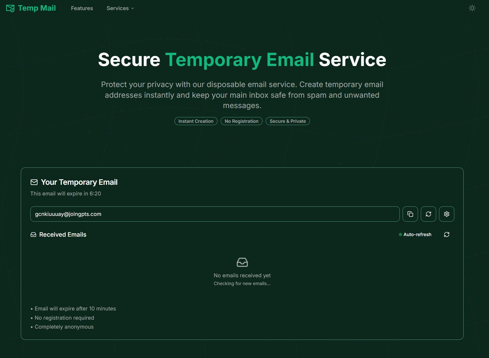 Temp Mail gallery image