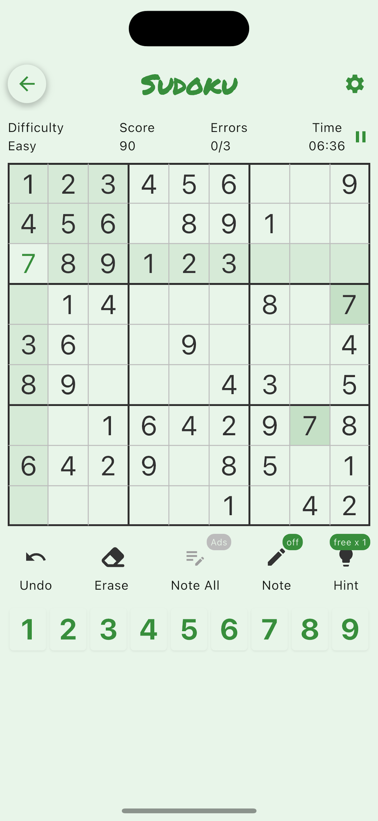 Mídia 5 de Sudoku Simples - Construído para mentes calmas que amam números.