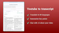 Youtube to transcript