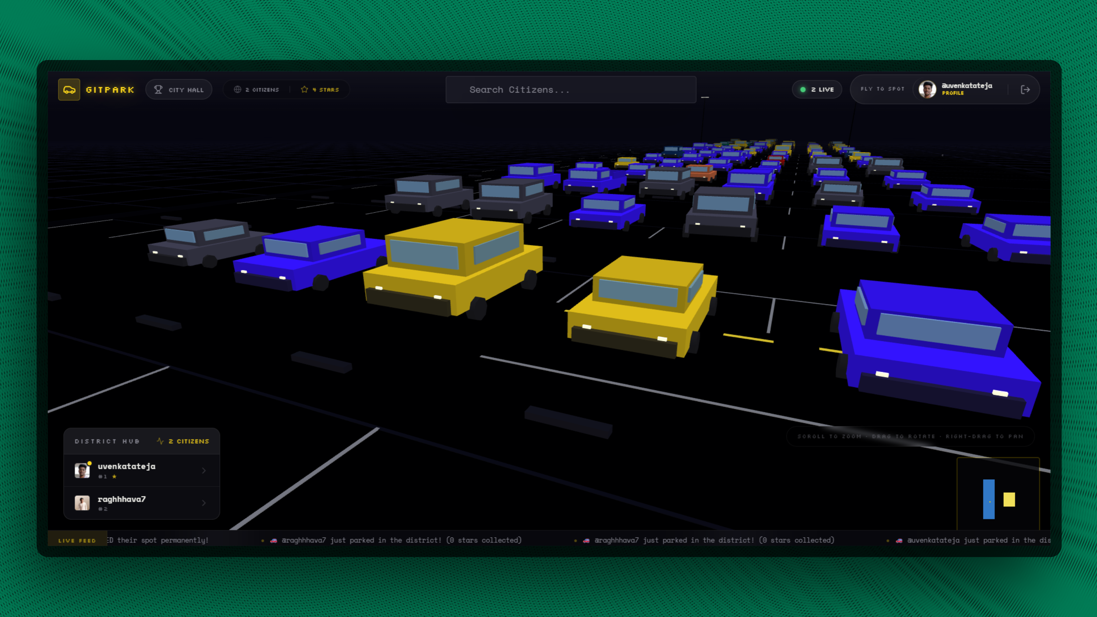 GitPark - Main product screenshot demonstrating key features and user interface