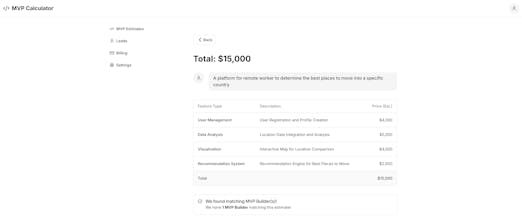 MVP Calculator gallery image