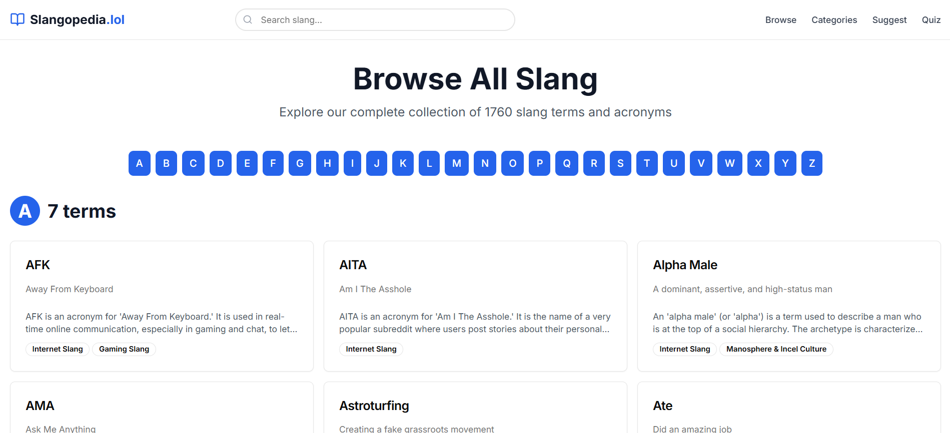 Slangopedia.lol gallery image