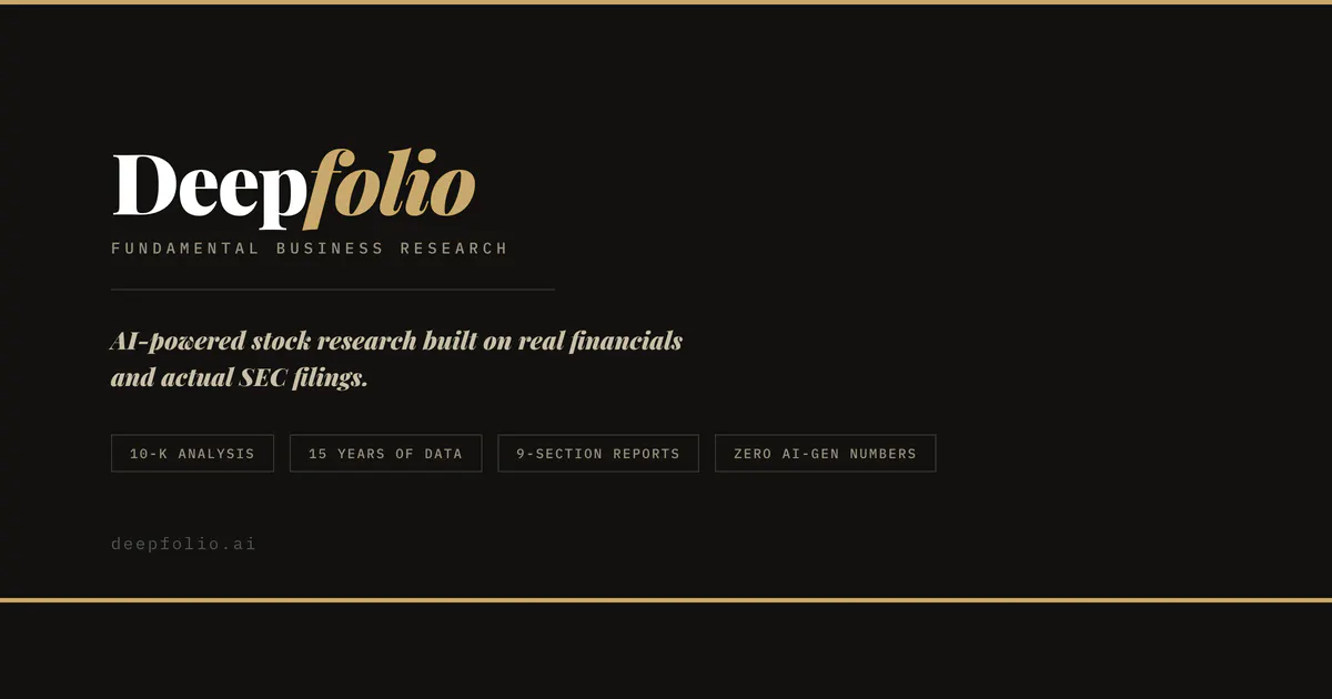 Banner del producto Deepfolio