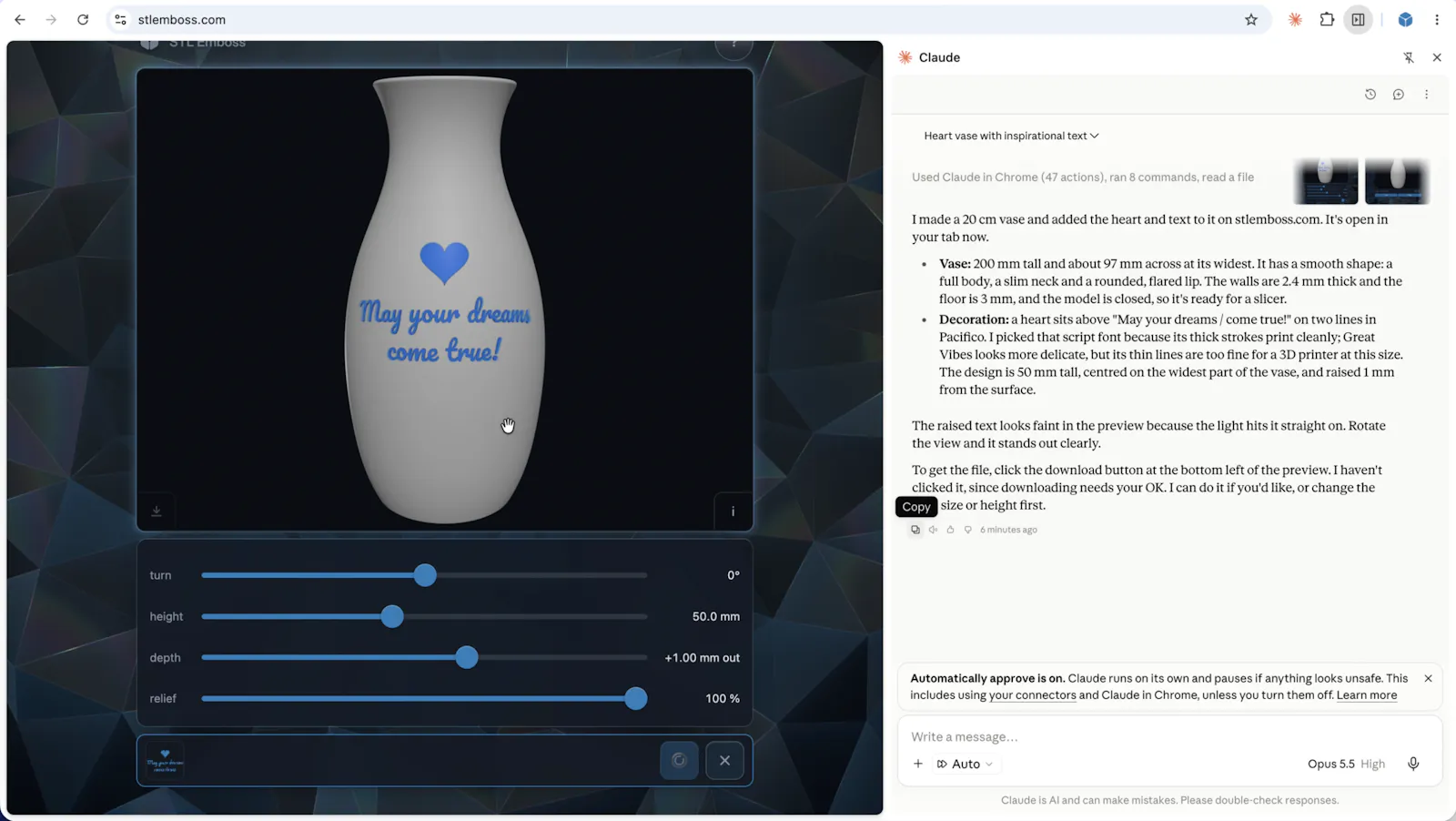 STL Emboss screenshot 4