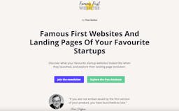 Famous First Websites media 1