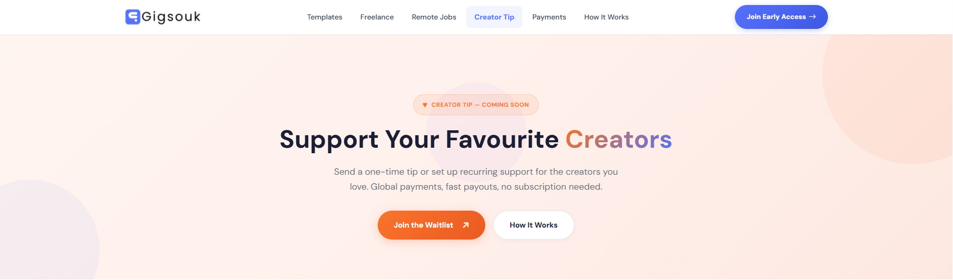 Gigsouk - Screenshot 5 showing product features and functionality