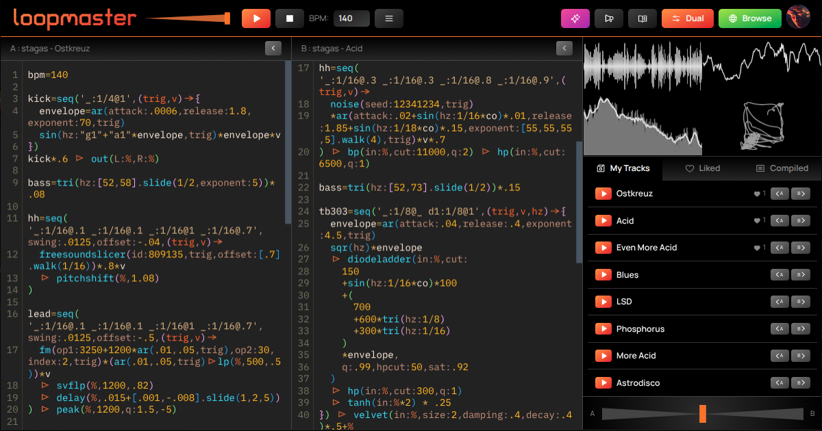 loopmaster - Main screenshot showing features and interface
