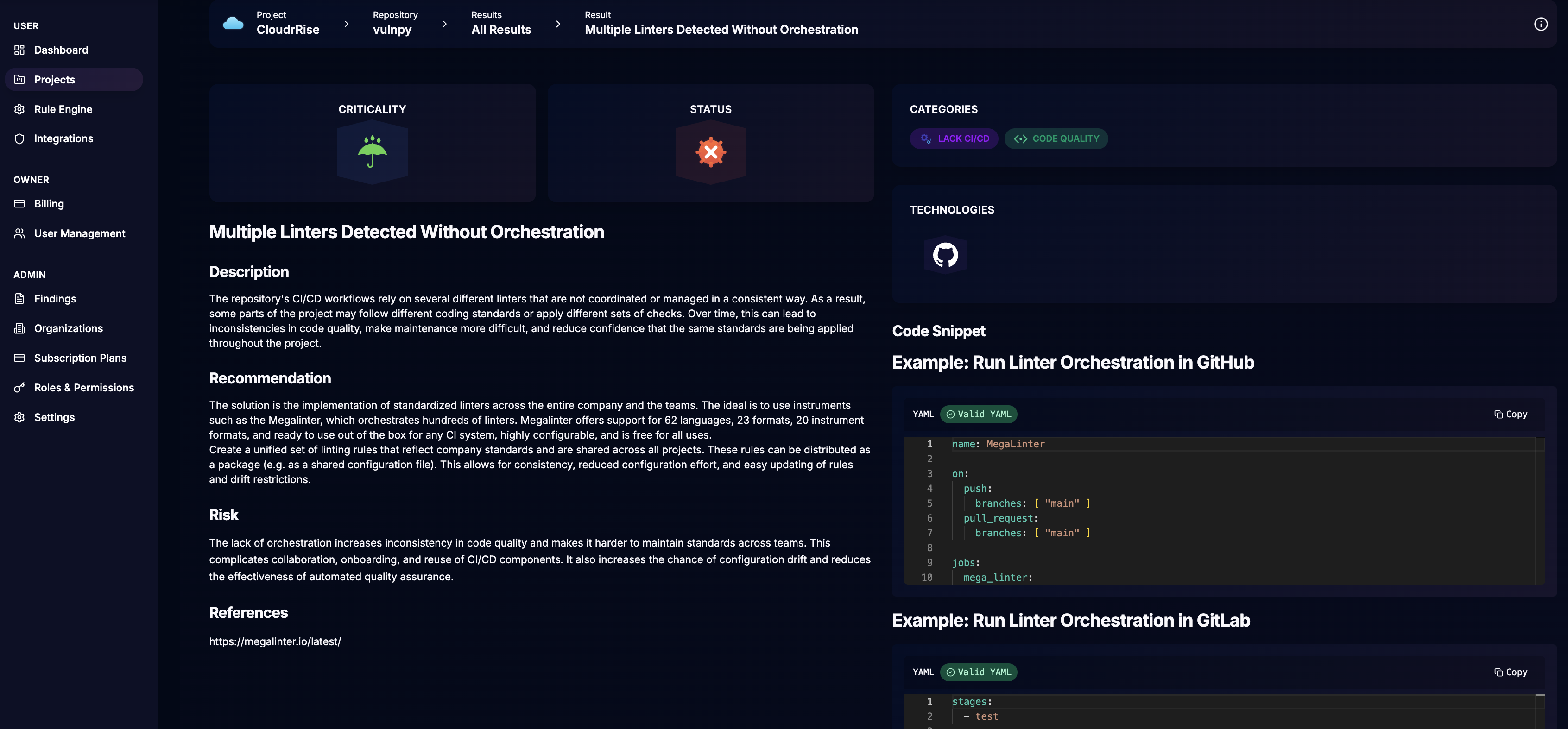 KvantumCI - Screenshot 3 showing product features and functionality