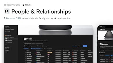 People & Relationships | A personal CRM gallery image