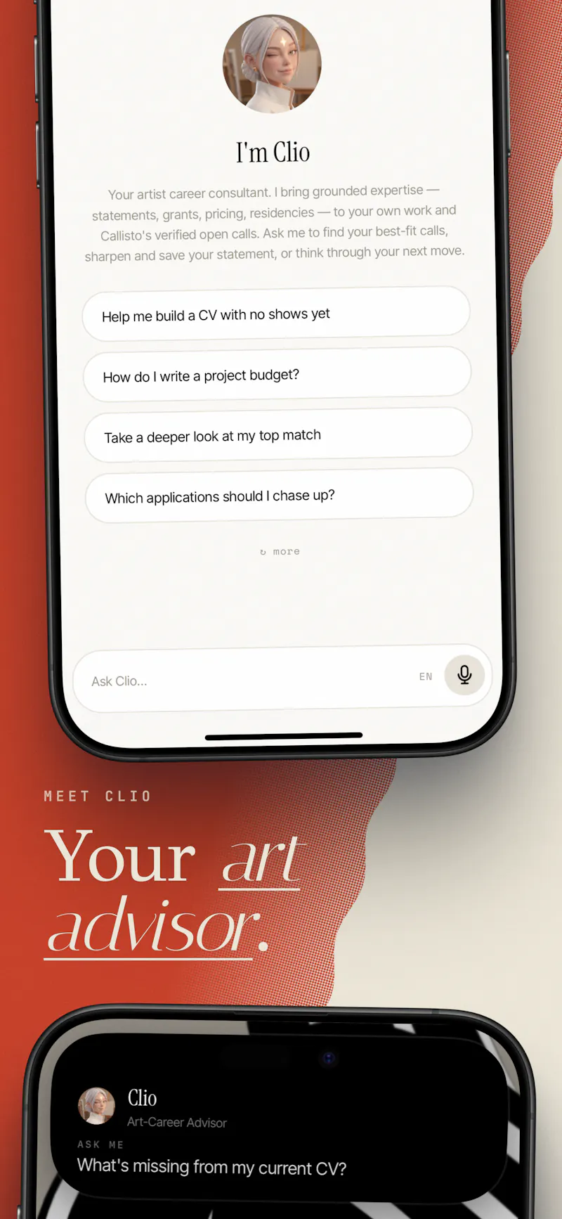 Callisto — Career Studio for Artists screenshot 5
