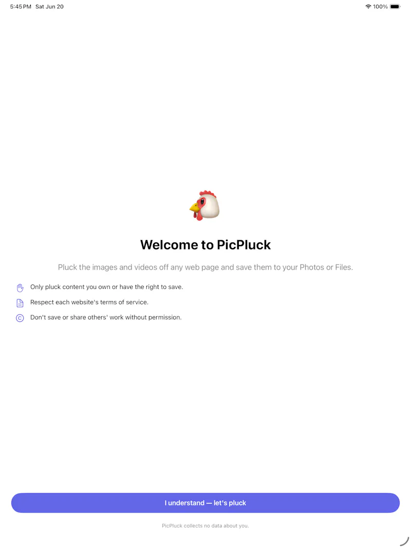 PicPluck: Save, sort, file pics & videos screenshot 1