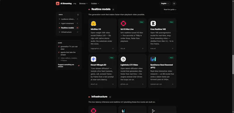 AI Streaming Directory screenshot 3