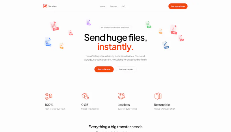 Sendrop screenshot 2