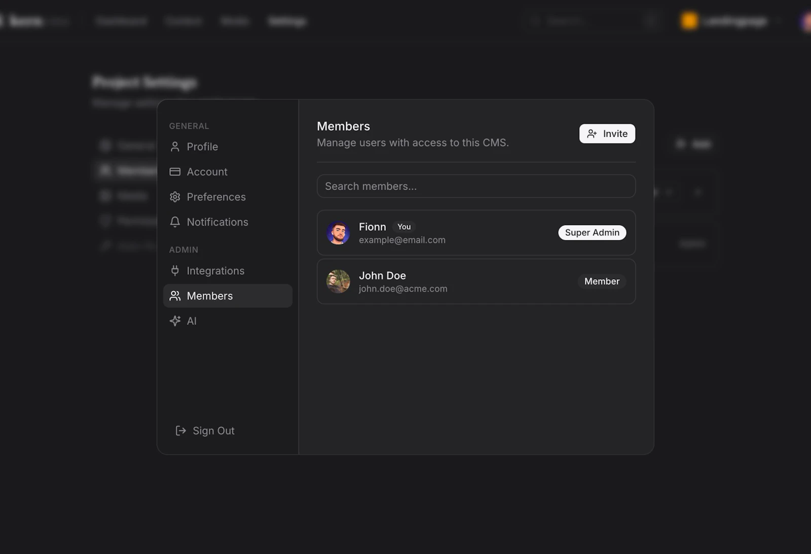 kerncms screenshot 3