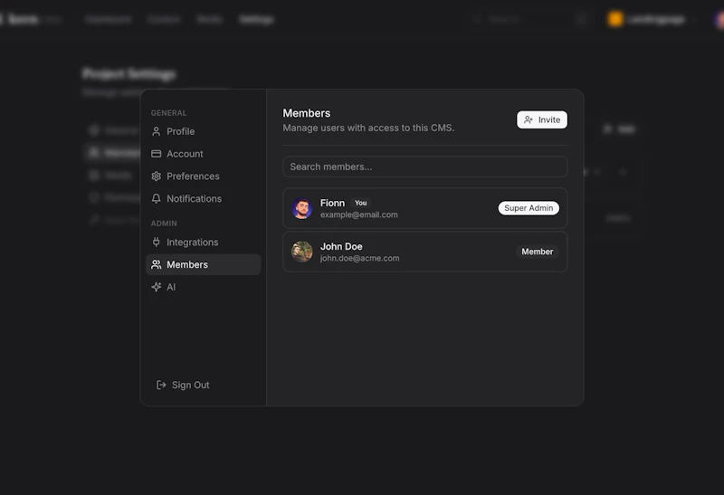 kerncms screenshot 3