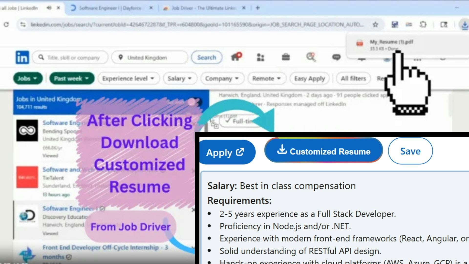 Poll option Job summary and Resume Download image