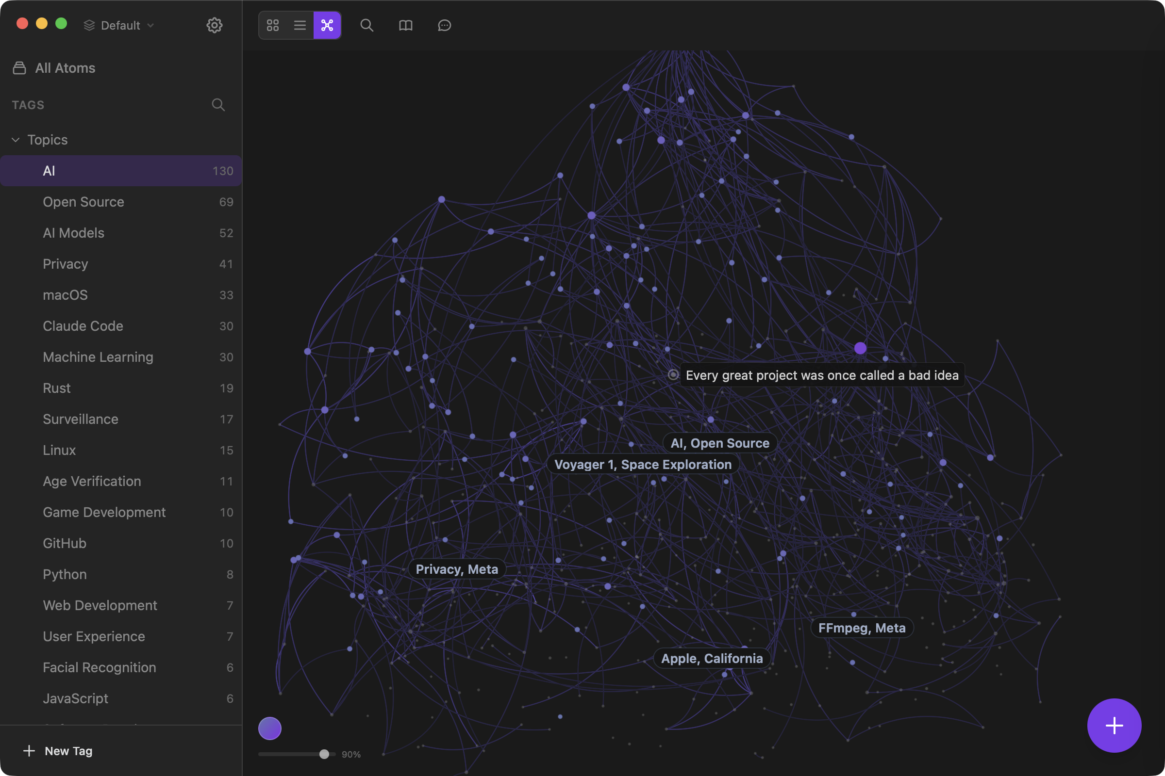 Atomic: Turn scattered notes into a connected knowledge graph | Product Hunt