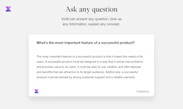 Voilà - ChatGPT browser assistant gallery image