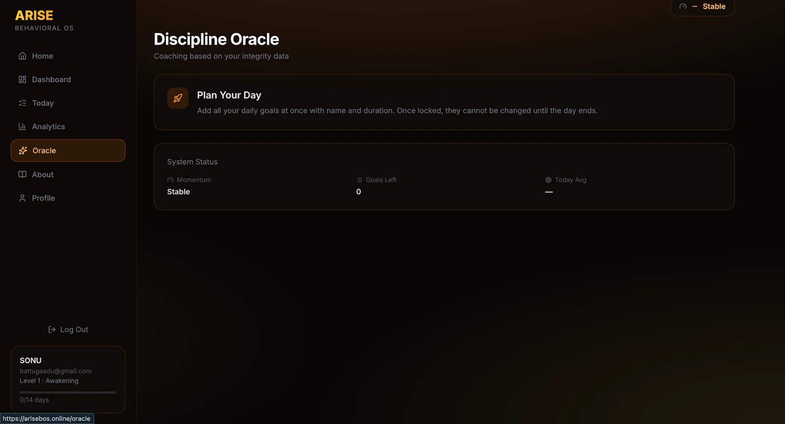 ARISE — Behavioral Operating System screenshot 8
