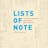 Lists of Note