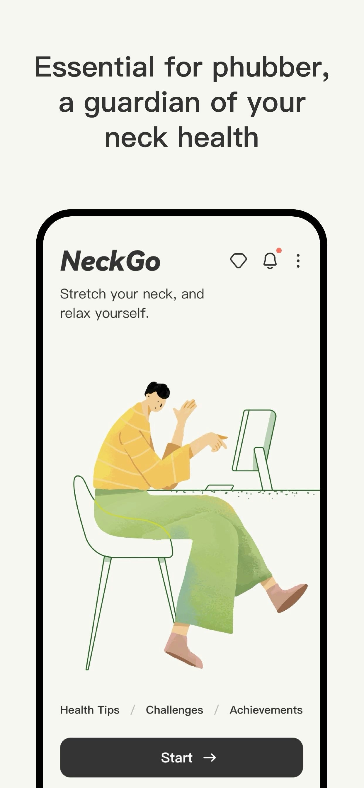 Nekgo - Een game-achtige app voor het verbeteren van uw nekgezondheid media 3