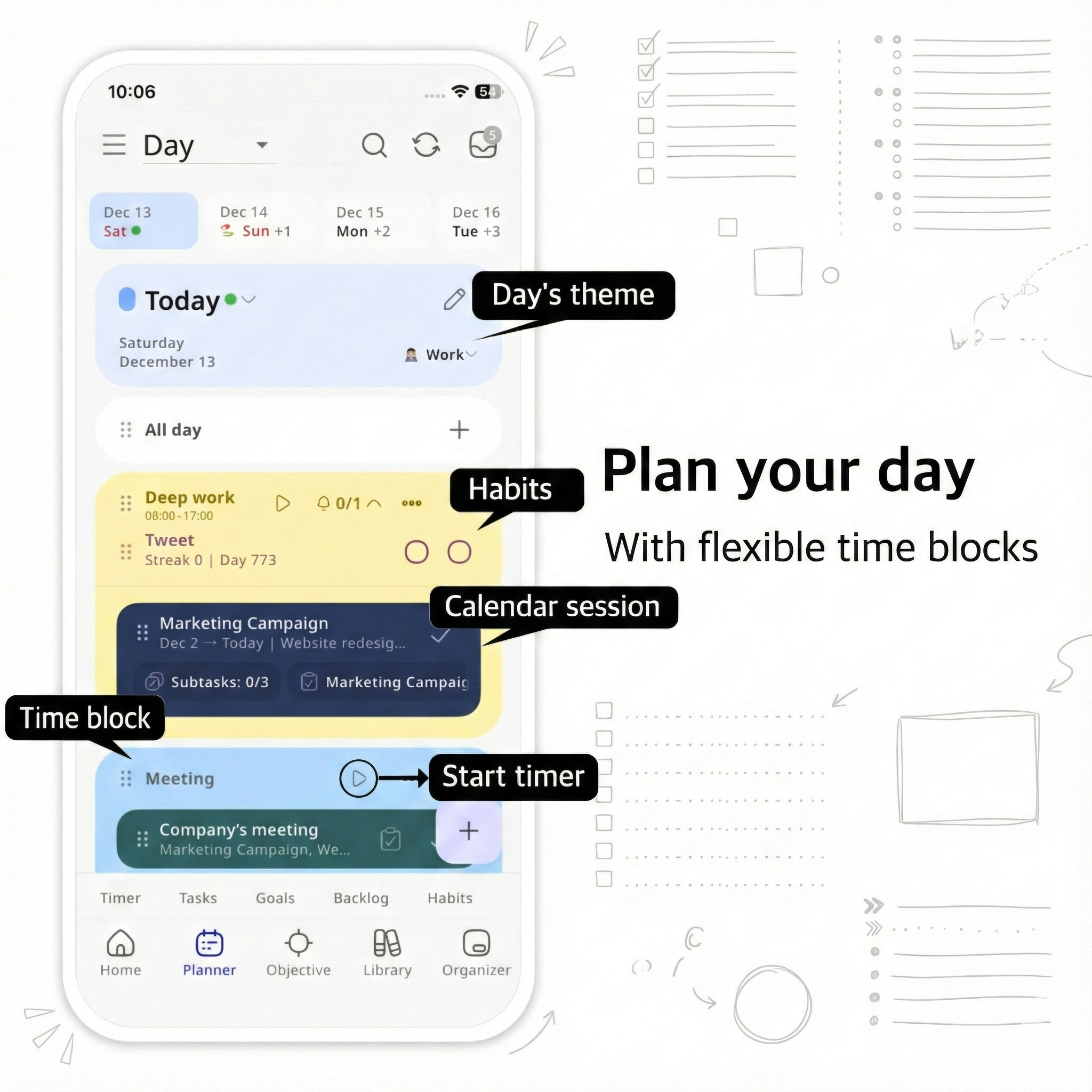 Journal it! - All-in-one Life Organizer - Screenshot 2 showing product features and functionality