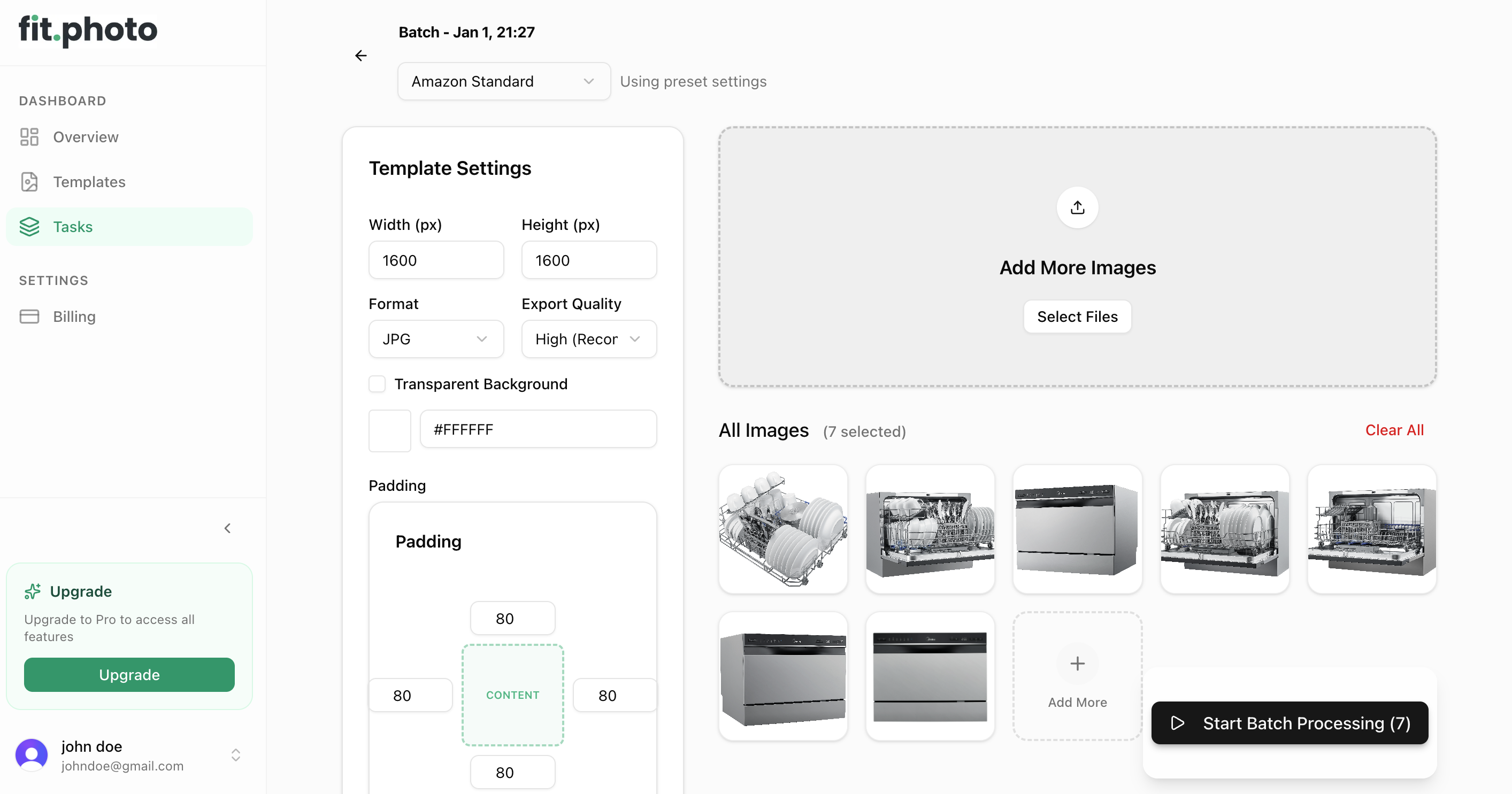 fit.photos - Screenshot 3 showing product features and functionality