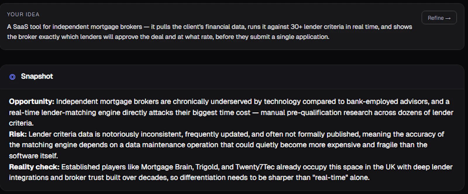 Is your idea worth building? Find out. screenshot 2