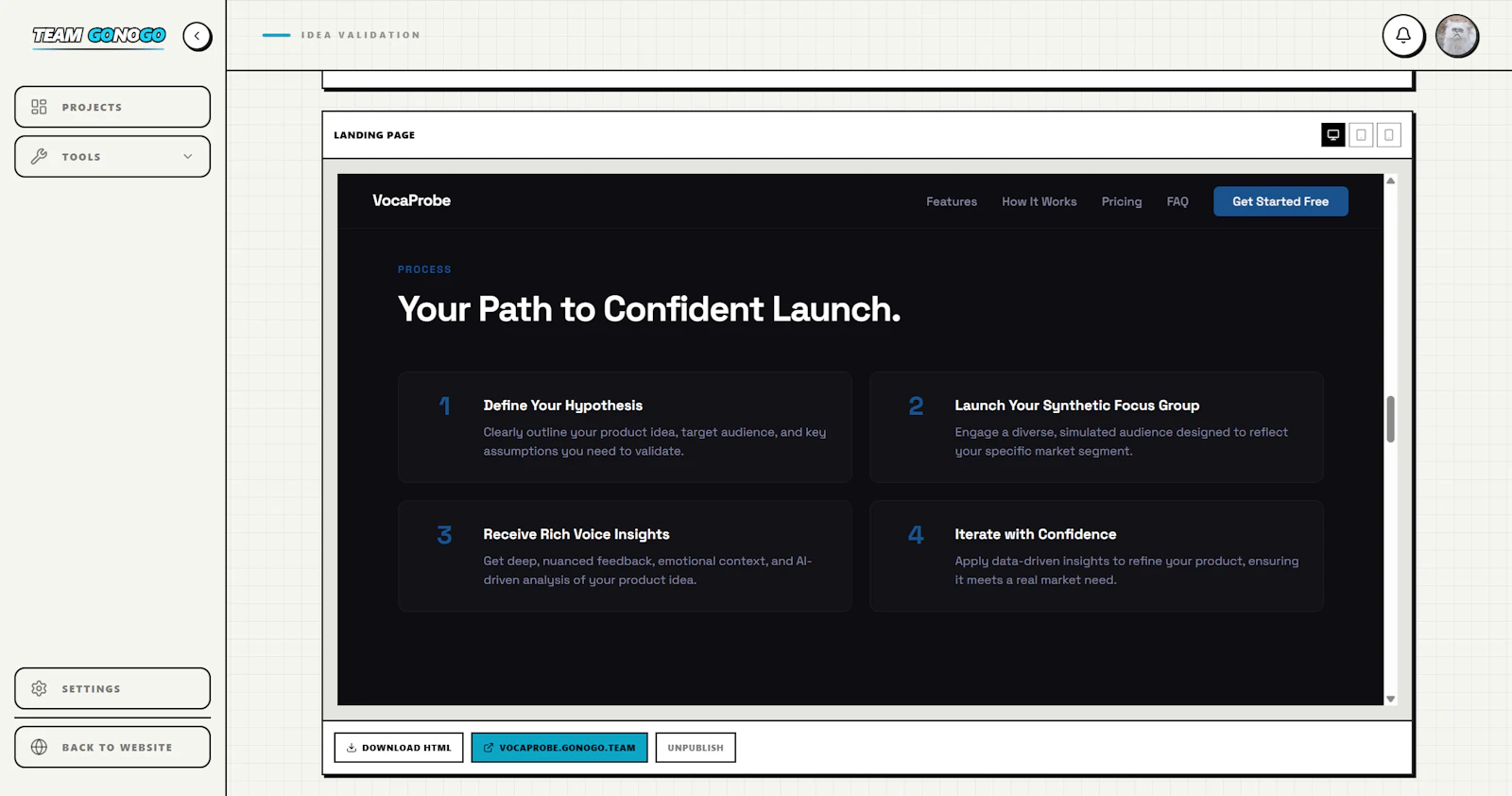 GoNoGo.team screenshot 8
