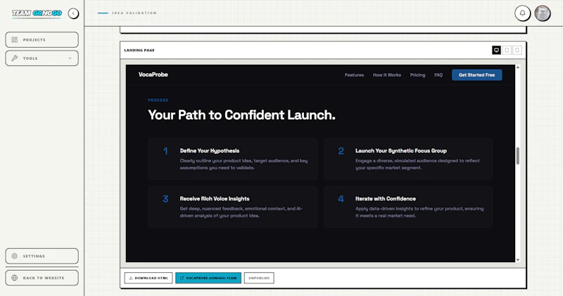 GoNoGo.team screenshot 8