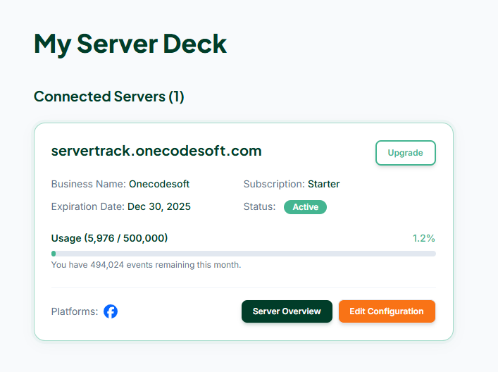 ServerTrack gallery image