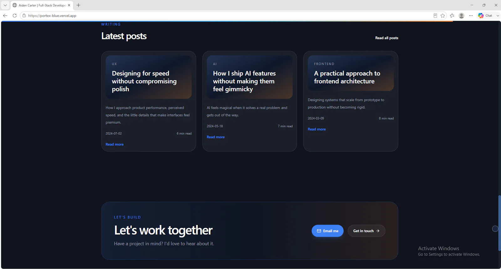 Premium Developer Portfolio Template screenshot 6