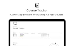 Notion Course Tracker media 1