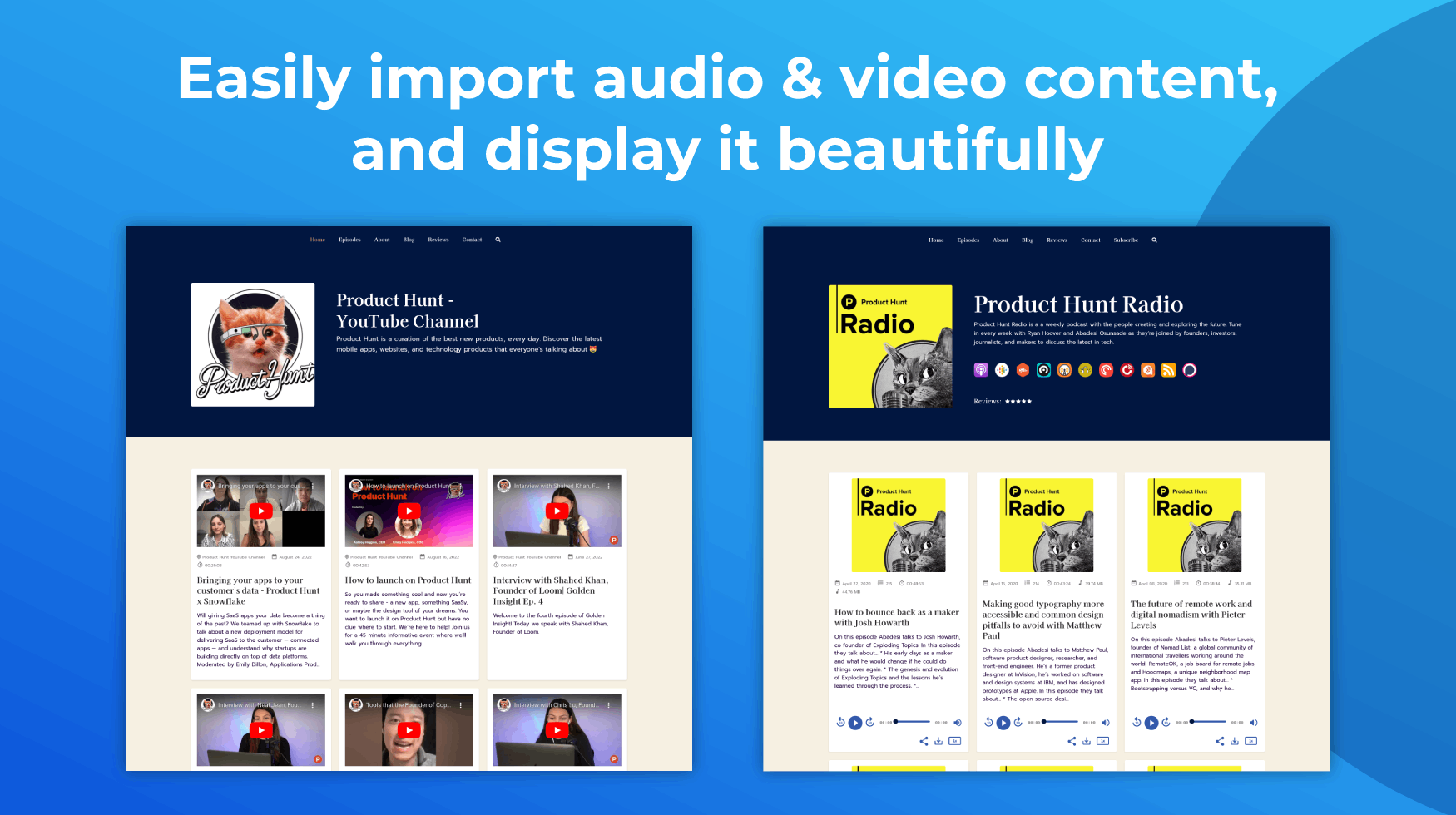 Media Podcastpage.io 3