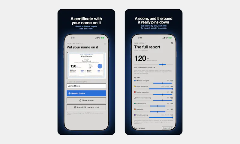 IQ Test: Reasoning Score screenshot 3