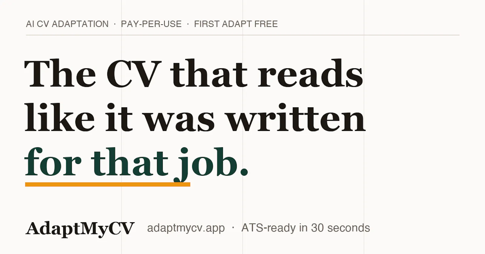 AdaptMyCV screenshot 1