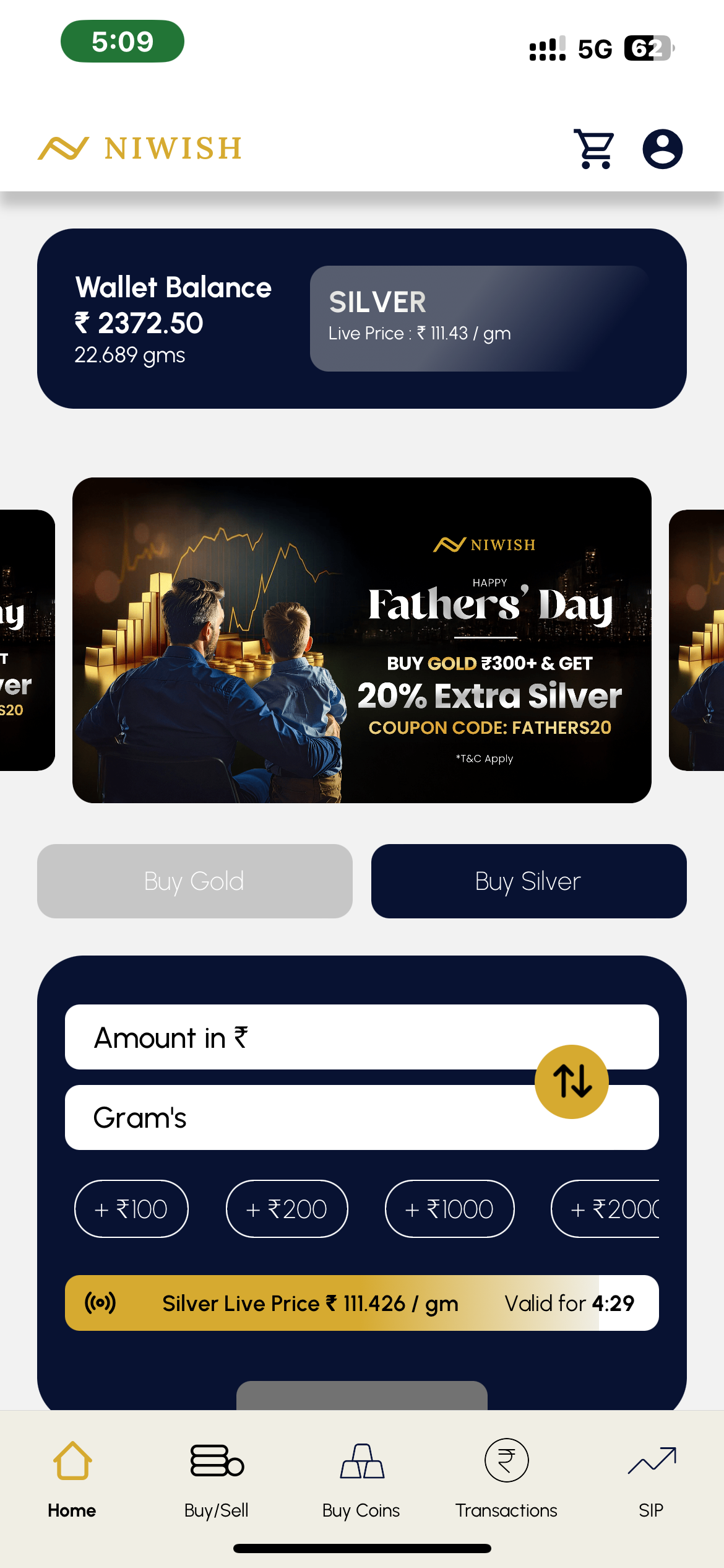 Niwish: Digital Gold & Silver Wallet media 4
