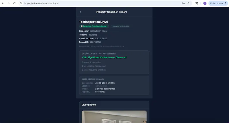 Witnessed screenshot 7