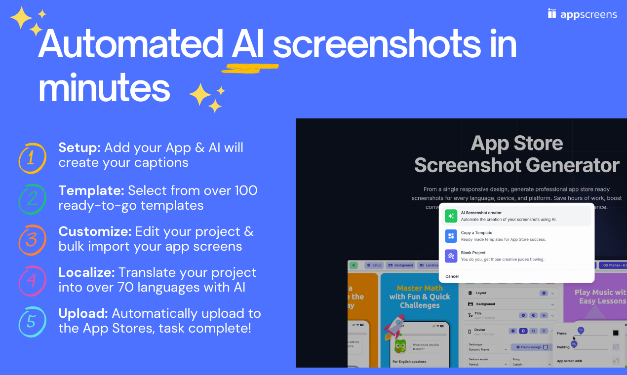 Приложение -экраны - App Store Screenshot Designer & Generator для iOS & Android медиа 3