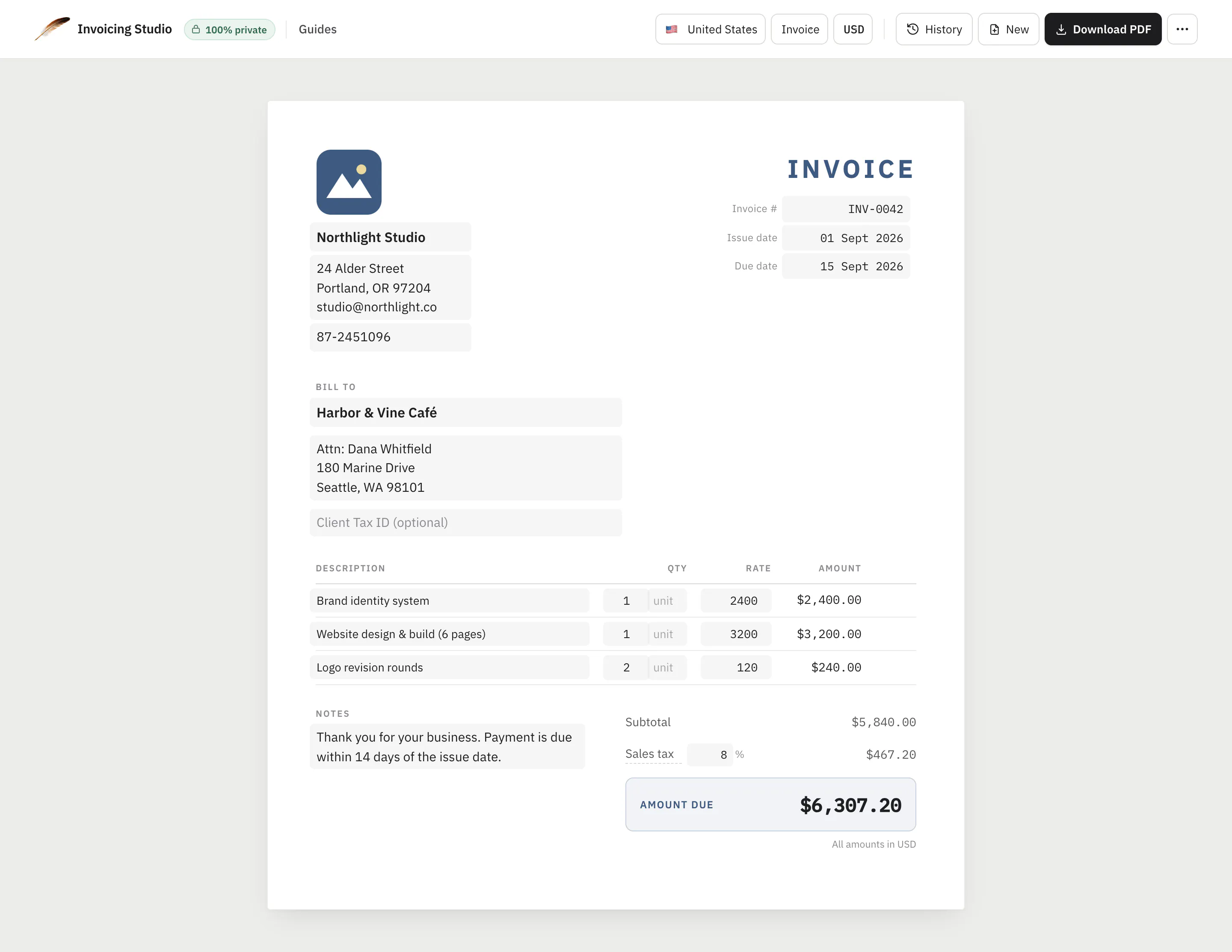 Invoicing Studio gallery image