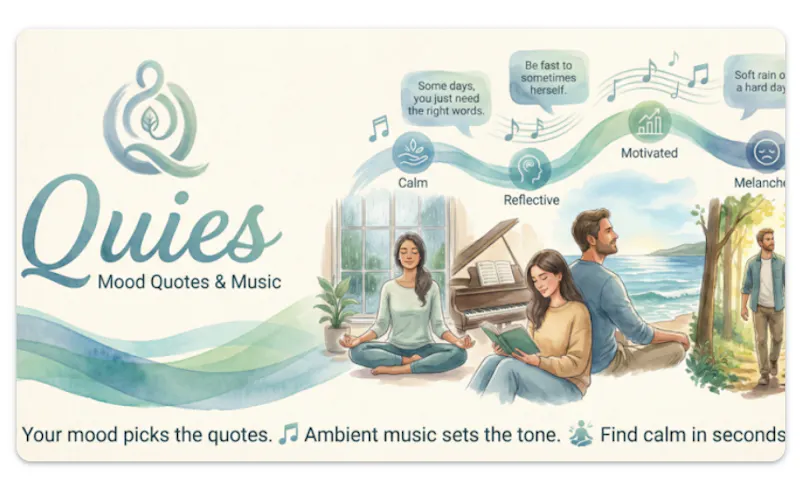 Quies — Mood Quotes & Music screenshot 7