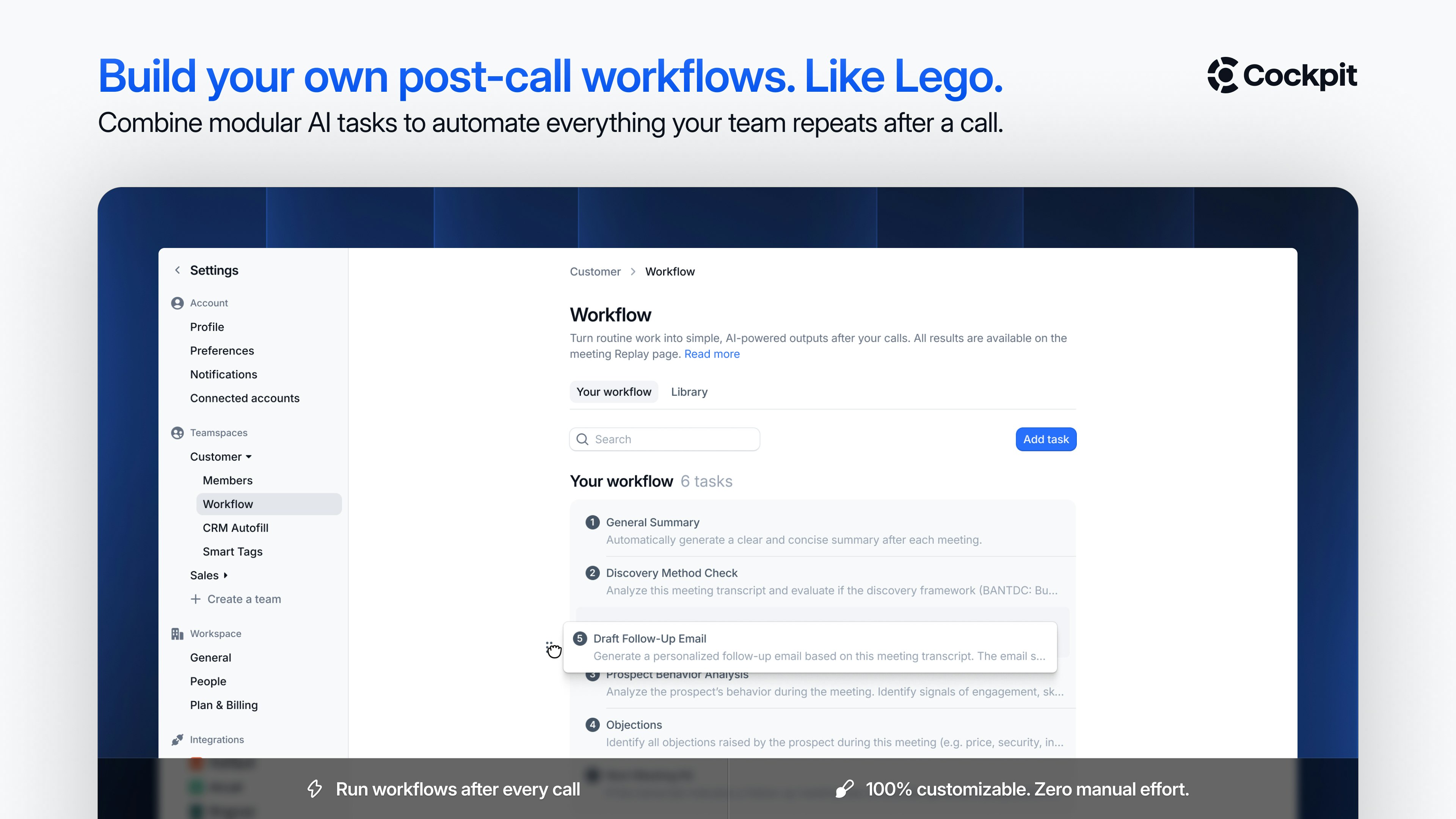 Cockpit - Screenshot 4 showing product features and functionality