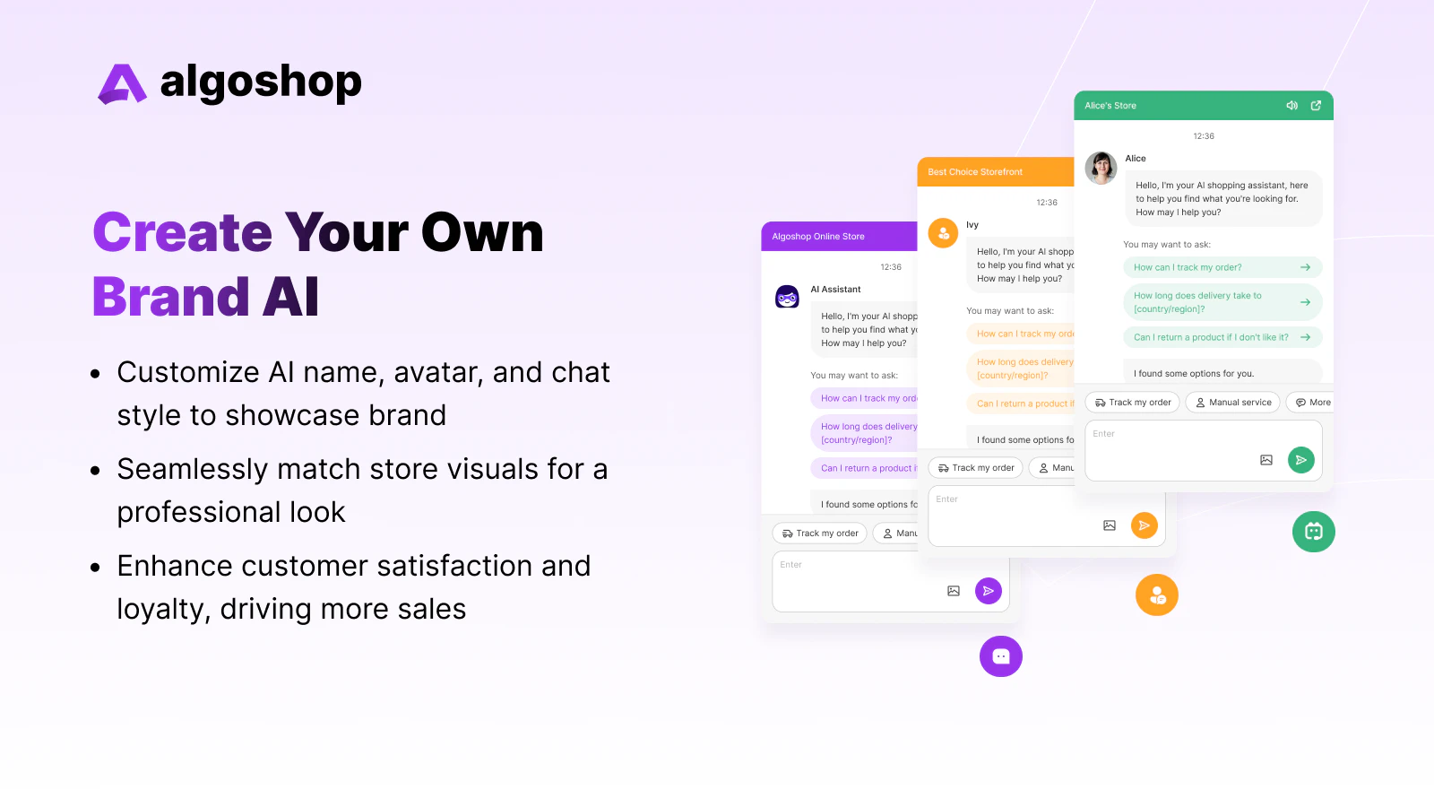 Algoshop AI Sales Chatbot screenshot 4
